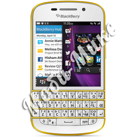 BlackBerry Q10 Special Edition Gold