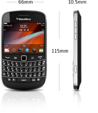 Dimensions of the BlackBerry Bold 9900