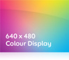 Large colour touch display